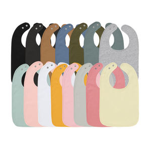 Bavoirs pour bébé à fermeture à pression uniques en forme de U en <span class=keywords><strong>coton</strong></span> biologique Bandanas pour bébé - Product Image 1