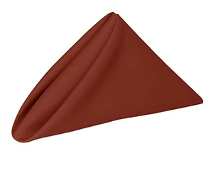 Serviettes en <span class=keywords><strong>tissu</strong></span> satiné soyeux couleur terre cuite, 17x17 pouces (lot <span class=keywords><strong>de</strong></span> 12), réutilisables, pour la maison, la cuisine, les restaurants, les mariages, les fêtes - Product Image 1