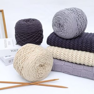 Filato Di Tendenza Misto Cotone e Poliestere da 190g a 8 Capi <span class=keywords><strong>per</strong></span> Tappeti, Gomitolo <span class=keywords><strong>per</strong></span> <span class=keywords><strong>Uncinetto</strong></span> e Lavoro a Maglia, <span class=keywords><strong>Filo</strong></span> Spesso <span class=keywords><strong>per</strong></span> Pistola Tufting - Product Image 3