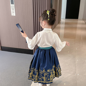 ชุด Hanfu จีนสำหรับผู้หญิงกระโปรงหน้าม้าทองชุดจีนดั้งเดิม - Product Image 5