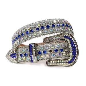 Ceinture Western Cowboy à Boucle en Alliage Strass Bling Bling Diamantée Hotsale <span class=keywords><strong>Bb</strong></span> <span class=keywords><strong>Simon</strong></span> - Product Image 2