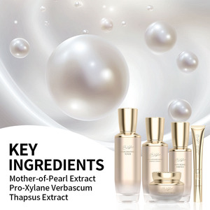 Private Label 5% Pro-Xylane Anti-Aging Hautpflegeset OEM |   Straffendes Toner-Essenz-Creme-<span class=keywords><strong>Serum</strong></span> zur Faltenreduzierung & Aufhellung - Product Image 3