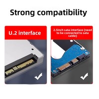 4 SFF8639 U.2 NVME SATA y disco duro de 2,5 "dividida a tarjeta PCIE4.0, disco U.2 dividido de 4 discos divididos a la vez