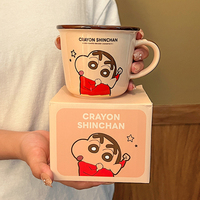 Bouteille d'eau de tasse en céramique de dessin animé mignon pour le café pour des cadeaux d'affaires