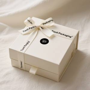 <span class=keywords><strong>Cajas</strong></span> de regalo personalizadas más vendidas, caja de embalaje de cartón rígido de lujo con cinta, juego de caja de regalo con tapa extraíble <span class=keywords><strong>para</strong></span> regalo de joyería - Product Image 4