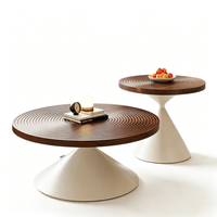 Nouvelle table basse en bois style médiéval minimaliste 2026 pour usage domestique, petits appartements, couleur noyer, multifonctionnelle, design simple