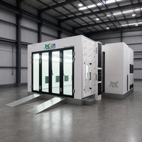 Cabina de Pintura Diésel Premium de 43kw, Económica y de Alta Calidad, 80 ° Cabina de Pintura para Autos C Baking con Iluminación de 800 lux y Certificación CE