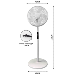 Chất Lượng Cao Năng Lượng Mặt Trời Quạt Sàn 3 Bộ Tốc Độ Điều Chỉnh Mạnh Mẽ Quạt Điện, Giá Bán Buôn - Product Image 5