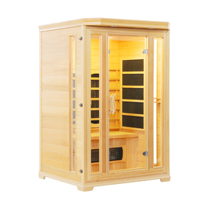 Sauna infrarouge lointain pour 2 personnes, en cèdre canadien, avec bar à oxygène, pour usage domestique - Product Image 2