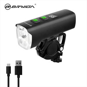 Luz Delantera para <span class=keywords><strong>Bicicleta</strong></span> BRIVIGA con Carga USB-C, Potente de 1500LM, con Banco de Energía, Pantalla Digital de Energía, Luz Alta y Baja - Product Image 1