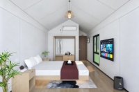 Maison modulaire préfabriquée de luxe de 20 pieds, structure en acier, maison-conteneur moderne pour habitation