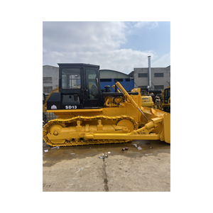 Bulldozer sur chenilles hydraulique SHANTUI SD13 d'occasion à bon prix, grande capacité de 4 m, poids de 13 000 kg, moteur à pompe, boîte de vitesses, disponible immédiatement - Product Image 1