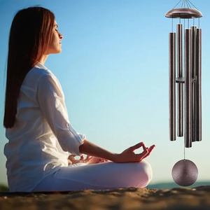 Nouvelle Grande Carillon Éolienne Commémorative Vintage en Tube d'Aluminium, Pendentif Musical en Métal, Nouveauté Créative, Résistante aux Intempéries, Art Déco Extérieur - Product Image 4