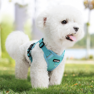 Harnais pour chien confortable et écologique en gros, gilet réfléchissant pour animaux de compagnie avec maille respirante, harnais réglable pour animaux de compagnie - Product Image 5