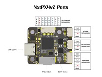 Contrôleur de vol MicoAir NxtPX4v2 H743 avec double IMU BMI088, baromètre, autopilote PX4, 8 PWM, 20x20mm, ultra micro pour drones de course FPV RC