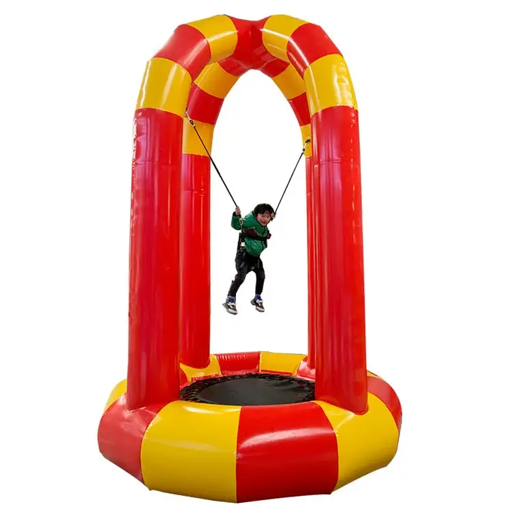 Trampolín inflable para niños y adultos, trampolín de salto bungee para jardín al aire libre, suministro de fábrica