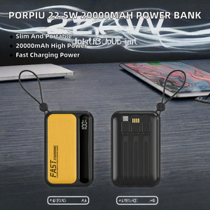 Banco de Energía de Carga Rápida de 20000 mAh, Cargador Portátil Ultra Delgado con Pantalla LED para Android - Product Image 2