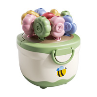 Jouet d'apprentissage précoce Montessori pour enfants, jeu de perles numérotées à assortir avec seau de rangement, ensemble d'activités de motricité fine pour l'apprentissage précoce