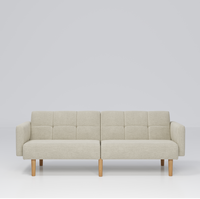 Sofá cama plegable futón con diseño moderno de espuma viscoelástica de Color Beige de alta calidad