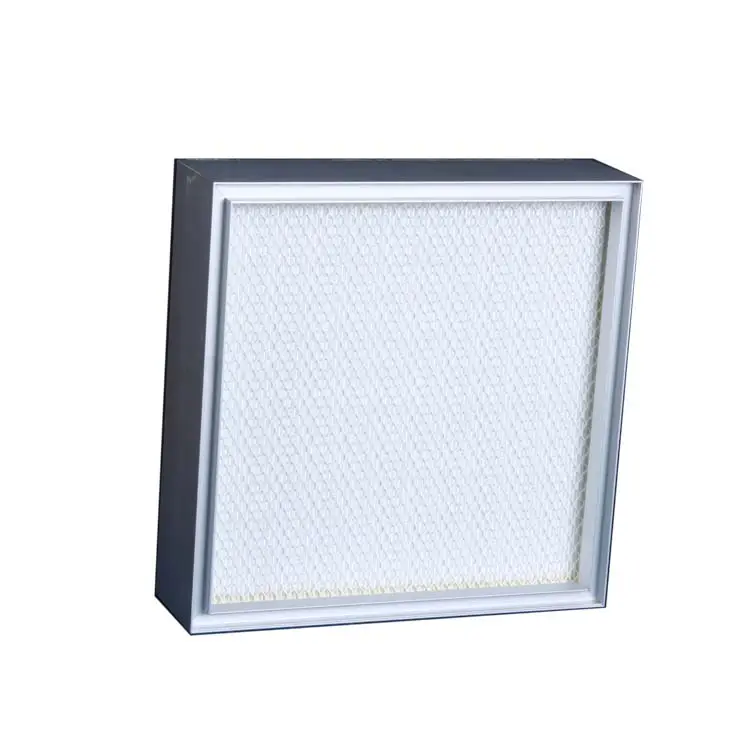 Mini-geplättete HEPA-ULPA-Filter chinesische Lieferanten für H13 H14 tiefgeplätteter HEPA-Filter für laminare Luftdurchflusskappen