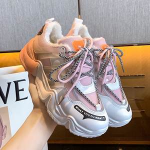 Nouveau design de baskets Oem en fourrure de haute qualité pour femmes, haut de gamme, baskets à la mode Offre Spéciale de sport décontractées, baskets <span class=keywords><strong>Daddy</strong></span> - Product Image 1