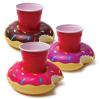 Porte-gobelet gonflable Flamant rose/licorne/beignets/cocotier/crabe/canard boisson flottante piscine plage