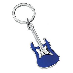 Portachiavi a Forma di Chitarra Blu - Product Image 1