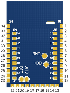 Модуль MOKO nRF52833 BLE 4,<span class=keywords><strong>2</strong></span>/5,0 bluetooth <span class=keywords><strong>2</strong></span>,4 ГГц 40 контактов Поддержка NFC USB ADC <span class=keywords><strong>IOT</strong></span> беспроводной модуль - Product Image 4