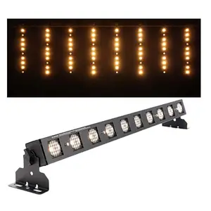 Palco profissional luz equipamentos 10x50w sunstrip DMX pixel control wall washer bar WW sunstrip ativo blinder bar