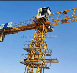 Cần cẩu tháp Zoomlion 7020 đã qua sử dụng, có động cơ & máy phát điện, tải trọng 10t/12t, chiều dài cần 70m, hiệu suất cao - Product Image 1