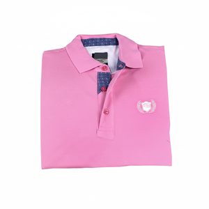 Camiseta de Manga Corta para Hombre, Talla Grande, Color Rosa, Transpirable, Bordada, 100% Algodón Orgánico, Alta Calidad, a la Moda - Product Image 2