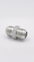 Raccords de Tuyau Hydraulique en Acier au Carbone de Haute Qualité, Plaqués Zinc, Mâle 37 °   Joint conique JIC SAE Flare JIC vers JIC 1J