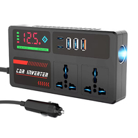 Convertisseur de courant automobile NOVUS NCI006 avec chargeur USB 350W-2000W DC12V/24V vers 110V/220V, construction métallique, sûr et fiable