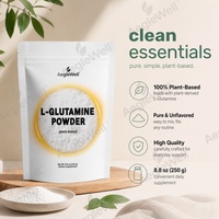 AegleWell Poudre de L-Glutamine Végétalienne Sans Arôme, Complément de Soutien Intestinal et Musculaire, Emballage Personnalisé avec Logo pour les Marques de Nutrition Sportive