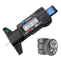 Jauge de profondeur de pneu de voiture numérique 0-25.4/0.01MM, outil de mesure pour la détection de l'usure des pneus, jauges d'épaisseur d'étrier