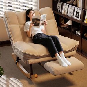 Fauteuil inclinable à bascule moderne, fauteuil d'appoint rembourré avec soutien des hanches et de la taille pour chambre à coucher et salon - Product Image 3