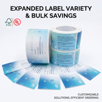 Autocollants en rouleau pour emballages de pots cosmétiques, étiquettes imperméables et résistantes à l'huile en vinyle pour crèmes et lotions, autocollants personnalisés pour produits de marque privée