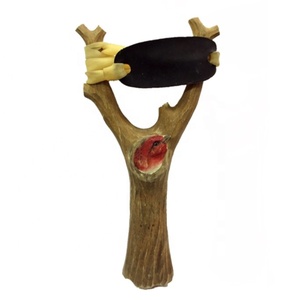 Nuovo disegno di vendita di alta qualità potente fionda di <span class=keywords><strong>legno</strong></span> caccia slingshot giochi all'aperto - Product Image 3