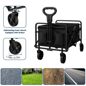 Carrito de Jardín Plegable Portátil de Material Oxford con Cuatro Ruedas para Almacenamiento Industrial, Campamento, Playa, Compras, OEM - Product Image 6
