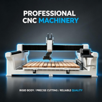 Machine de découpe et de polissage CNC 5 axes pour dalles de granit, marbre et quartz, pour la fabrication de comptoirs de cuisine 3200x2000