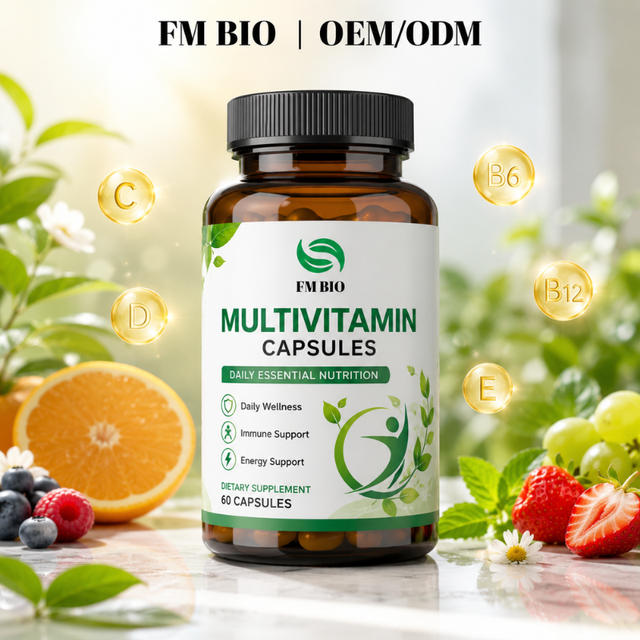 Private Label OEM Multivitamin Capsules Daily Essential Nutrient Immune Energy Wellness Supplement