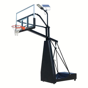 Altezza regolabile all'aperto con luce portatile basket Hoop Stand 10 piedi campo da basket corpo con supporto - Product Image 1