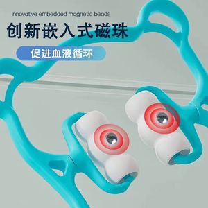 Neck Shoulder Massager 6 Roller Manual <b>Massage</b> <b>Tool</b> For Cervical Pain Relief - Product Image 2