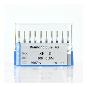 Lote de 10 fresas dentales de diamante para pieza de mano de alta velocidad, herramientas de pulido para odontología y estomatología - Product Image 2
