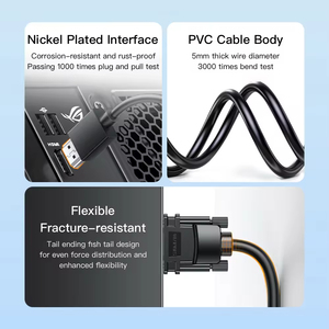 <span class=keywords><strong>สาย</strong></span>แปลง <span class=keywords><strong>HDMI</strong></span> เป็น <span class=keywords><strong>VGA</strong></span> SAMZHE 1080P พร้อมปลอกหุ้ม PVC ป้องกันสัญญาณรบกวน ใช้งานร่วมกับ HDTV แล็ปท็อป โปรเจคเตอร์ ทีวี <span class=keywords><strong>จอ</strong></span>ภาพ <span class=keywords><strong>คอม</strong></span>พิวเตอร์ - Product Image 5
