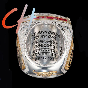 2025 mới nhất Flori Hockey vô địch Vòng mạ vàng hợp kim thể thao đồ trang sức cho đám cưới và quà tặng - Product Image 4