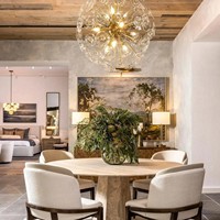Lustres ronds suspendus en verre, luminaires de luxe pour villa et maison
