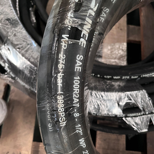 สายไฮดรอลิกสแตนเลสแบบถัก ขนาด 1/4 3/8 bsp jic สำหรับซ่อมแซม สายไฮดรอลิกแบบประกอบสำเร็จรูป รุ่น R2 สายยางไฮดรอลิก - Product Image 2