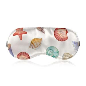 Masque de sommeil doux personnalisé avec sangle réglable, réutilisable, vierge pour sublimation, cache-œil en soie - Product Image 5