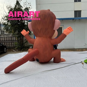 Actividades personalizadas de fábrica, decoración de <span class=keywords><strong>eventos</strong></span>, mascota, juguete de <span class=keywords><strong>mono</strong></span> inflable, globo de <span class=keywords><strong>mono</strong></span> de dibujos animados inflable - Product Image 2